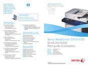 Xerox WorkCentre 3315 Petit Guide D'utilisation