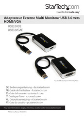 StarTech.com USB32VGAE Guide De L'utilisateur