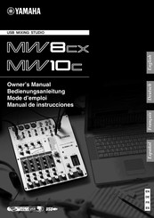 Yamaha MW10C Mode D'emploi