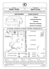 Lexus PZ408-C2550-00 Manuel D'installation