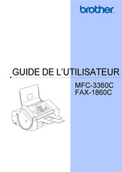 Brother FAX-1860C Guide De L'utilisateur