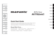 Marantz AV7702mkII Guide De Démarrage Rapide