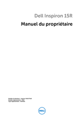 Dell INSPIRON 15R Manuel Du Propriétaire