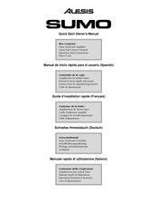 Alesis SUMO 300 Guide D'installation Rapide