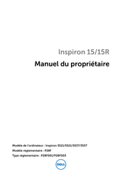 Dell INSPIRON 15R Manuel Du Propriétaire
