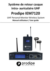 Prodipe IEM7120 Manuel Utilisateur