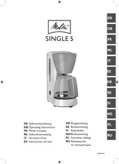 Melitta Single 5 Mode D'emploi