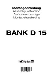 Hülsta BANK D 15 Notice De Montage