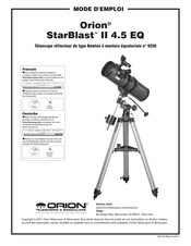 Orion StarBlast II 4.5 EQ Mode D'emploi