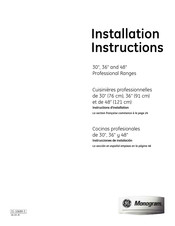 Monogram ZDP486NDPSS Instructions D'installation