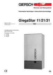 GIERSCH GiegaStar 31 Instructions De Montage