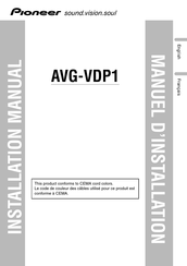 Pioneer AVG-VDP1 Manuel D'installation