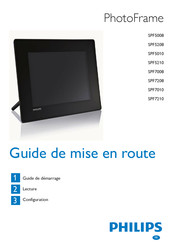Philips PhotoFrame SPF7010 Guide De Mise En Route