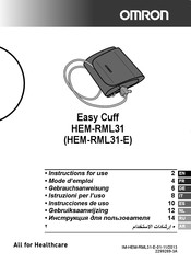 Omron Easy Cuff HEM-RML31-E Mode D'emploi