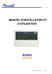 Airwell RCW16 Manuel D'installation Et D'utilisation