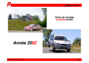 CITROEN SPORT 2002 Notice De Montage