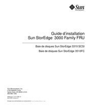 Sun Microsystems StorEdgeTM 3000 Family FRU Guide D'installation