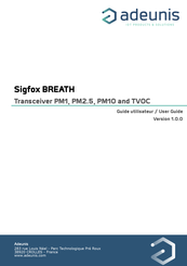 ADEUNIS Sigfox BREATH PM1 Guide Utilisateur