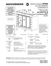 Hussmann NSF Freedom RFMN Série Notice Technique