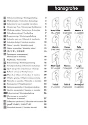 Hansgrohe Metropol 74546000 Mode D'emploi / Instructions De Montage