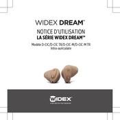 Widex DREAM D-CIC TR Notice D'utilisation