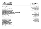 Citizen 520DPA Mode D'emploi