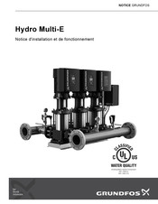 Grundfos Hydro Multi-E Notice D'installation Et De Fonctionnement