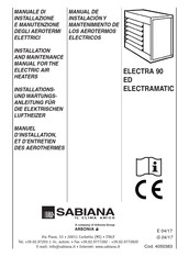 Arbonia Sabiana ELECTRA 90 E 11 Manuel D'installation Et D'entretien