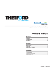 Thetford Sanicon turbo 700 Mode D'emploi