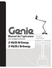 Genie Z-45/25 Bi-Energy Manuel De L'opérateur Avec Consignes D'entretien