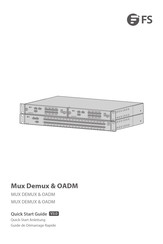 FS Mux CWDM Guide De Démarrage Rapide