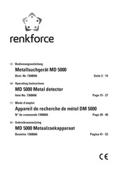 Renkforce MD 5000 Mode D'emploi