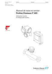 Endress+Hauser Proline Promass I 500 FOUNDATION Fieldbus Manuel De Mise En Service