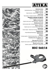 ATIKA HSC 560/18 Notice Originale