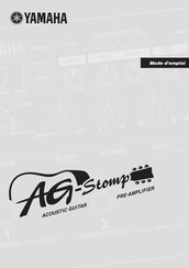 Yamaha AG-Stomp Mode D'emploi