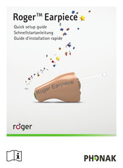 Phonak Roger Earpiece Guide D'installation Rapide