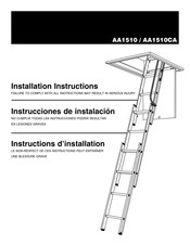 Werner AA1510 Instructions D'installation