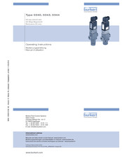 Burkert 0340 Manuel D'utilisation