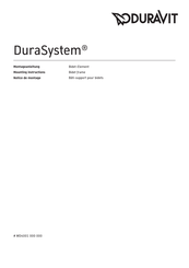 DURAVIT DuraSystem WD2003 000 000 Notice De Montage