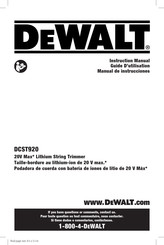 DeWalt DCST920 Guide D'utilisation