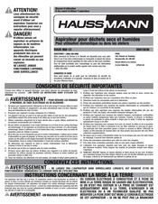 Haussmann 05915036 Manuel D'utilisation