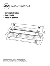 GBC HeatSeal H800 Pro-R Mode D'emploi