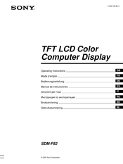 Sony SDM-P82 Mode D'emploi