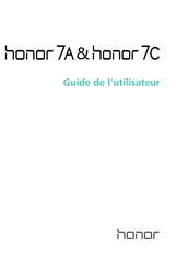 Honor 7A Guide De L'utilisateur