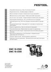 Festool DWC 18-2500 Notice D'utilisation