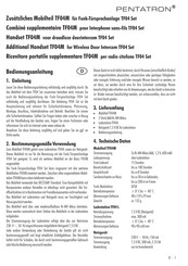 PENTATRON TF04M Instructions D'utilisation