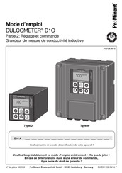 ProMinent DULCOMETER Cool-Control D1C A Mode D'emploi