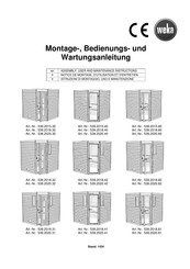 Weka Holzbau 539.2015.40 Notice De Montage, D'utilisation Et D'entretien