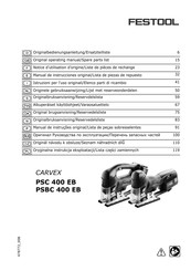 Festool CARVEX PSBC 400 EB Notice D'utilisation D'origine