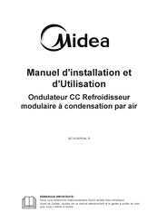 Midea MC-SU90/RN8L-B Manuel D'installation Et D'utilisation
